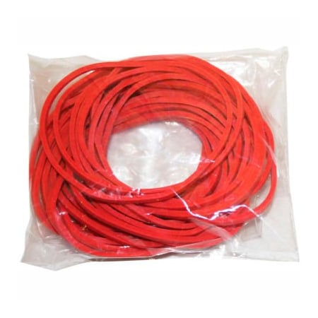 Fabrication Enterprises CanDo Rubber Band Hand Exerciser, Additional Latex Free Bands Only, Red, 25/Pack 10-1852